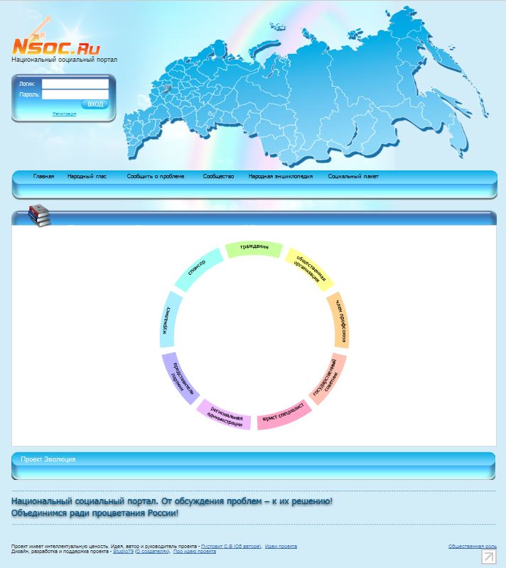 Флеш-карусель для регистрации на NSOC.ru