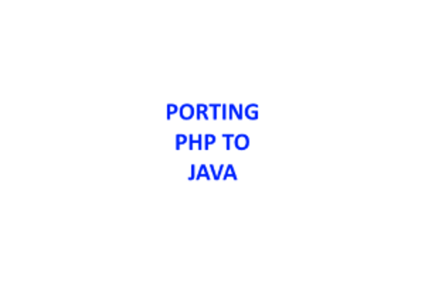 027 - Porting PHP to Java
