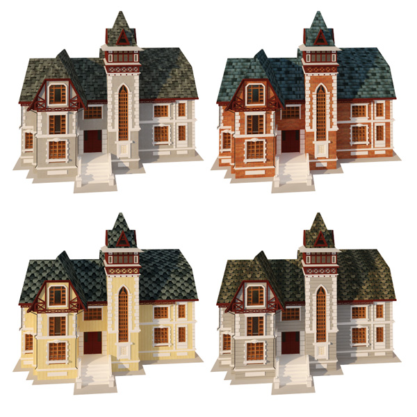Моделирование домиков для сайта 