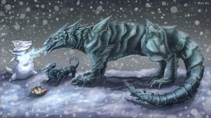 Ледяной горный дракон