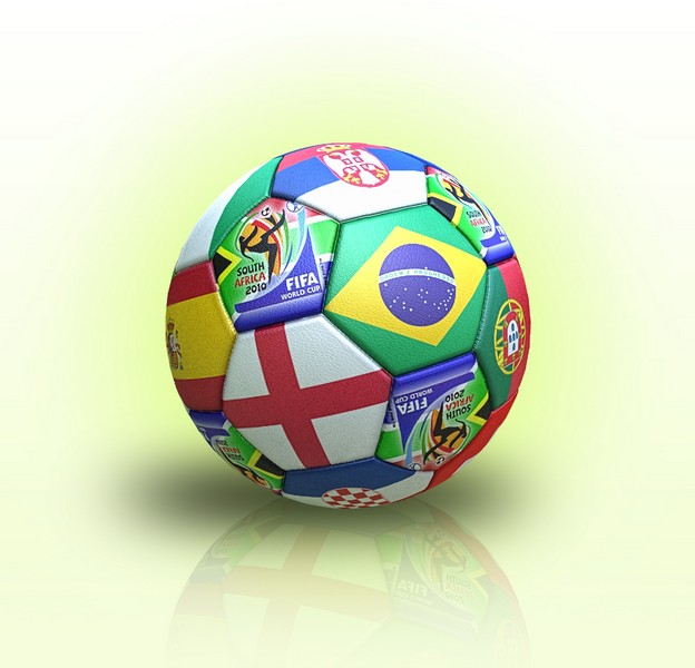 Футбольный мяч с флагами