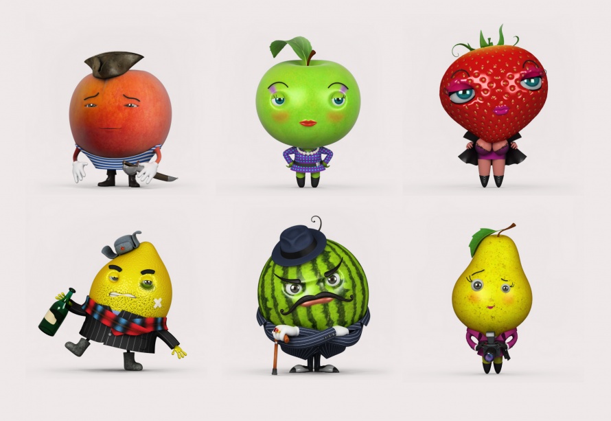 Fruit characters