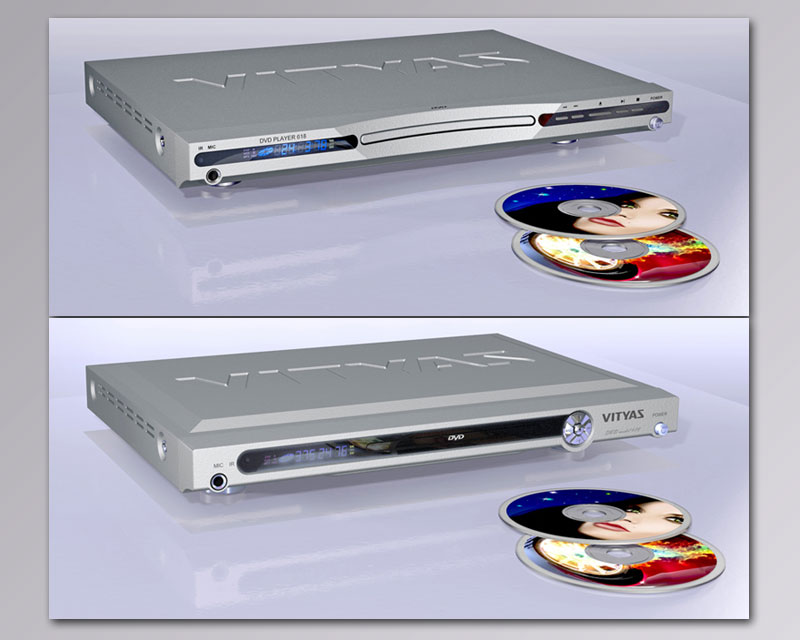 DVD-плеер - два варианта дизайн-решения 