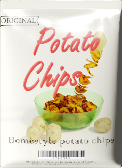 Упаковка картофельных чипсов